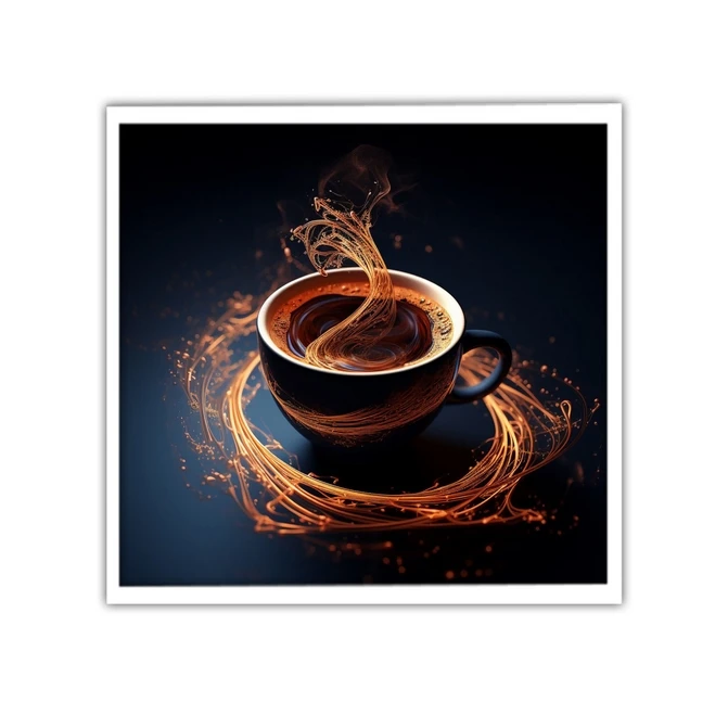 تابلو نوری بکلیت طرح کافی شاپ قهوه مدل لایت باکس W-MID-20050