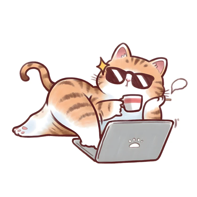 استیکر پارچه و لباس پاد آفرین مدل کارتونی گربه کیوت بامزه کد S5615