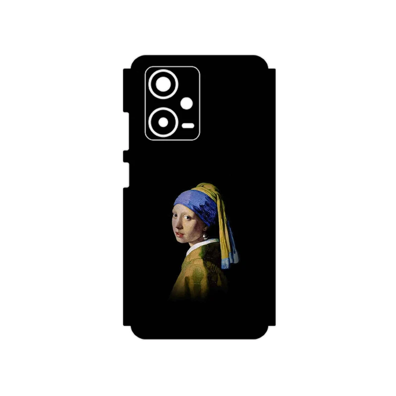 برچسب پوششی ماهوت مدل Girl with a Pearl Earring of Vermeer مناسب برای گوشی موبایل شیائومی Redmi Note 12 Pro Plus