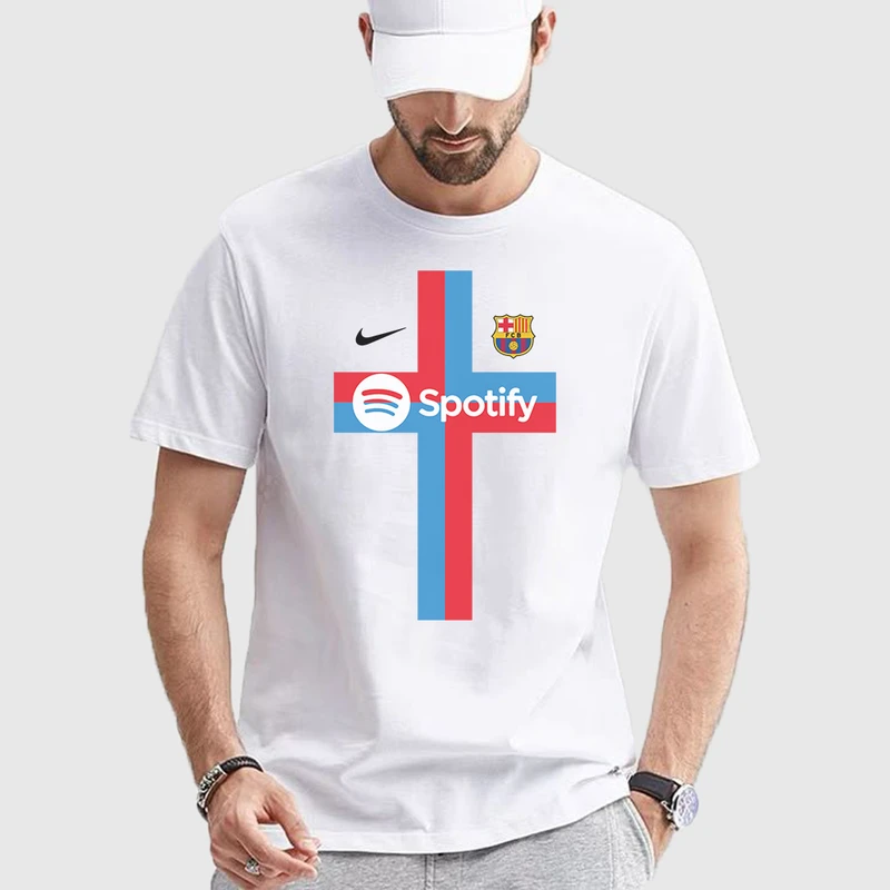 تی شرت آستین کوتاه مردانه مدل اسپرت کیت بارسلونا کد v050