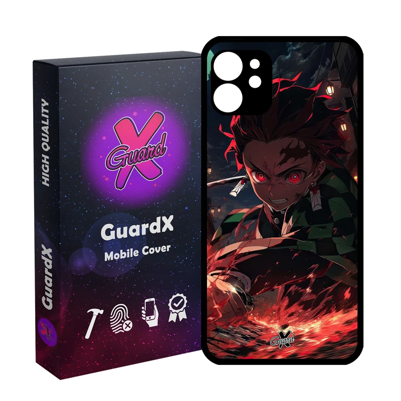 کاور گارد ایکس طرح شیطان کش انیمه مدل Glass10592 مناسب برای گوشی موبایل اپل iPhone 11