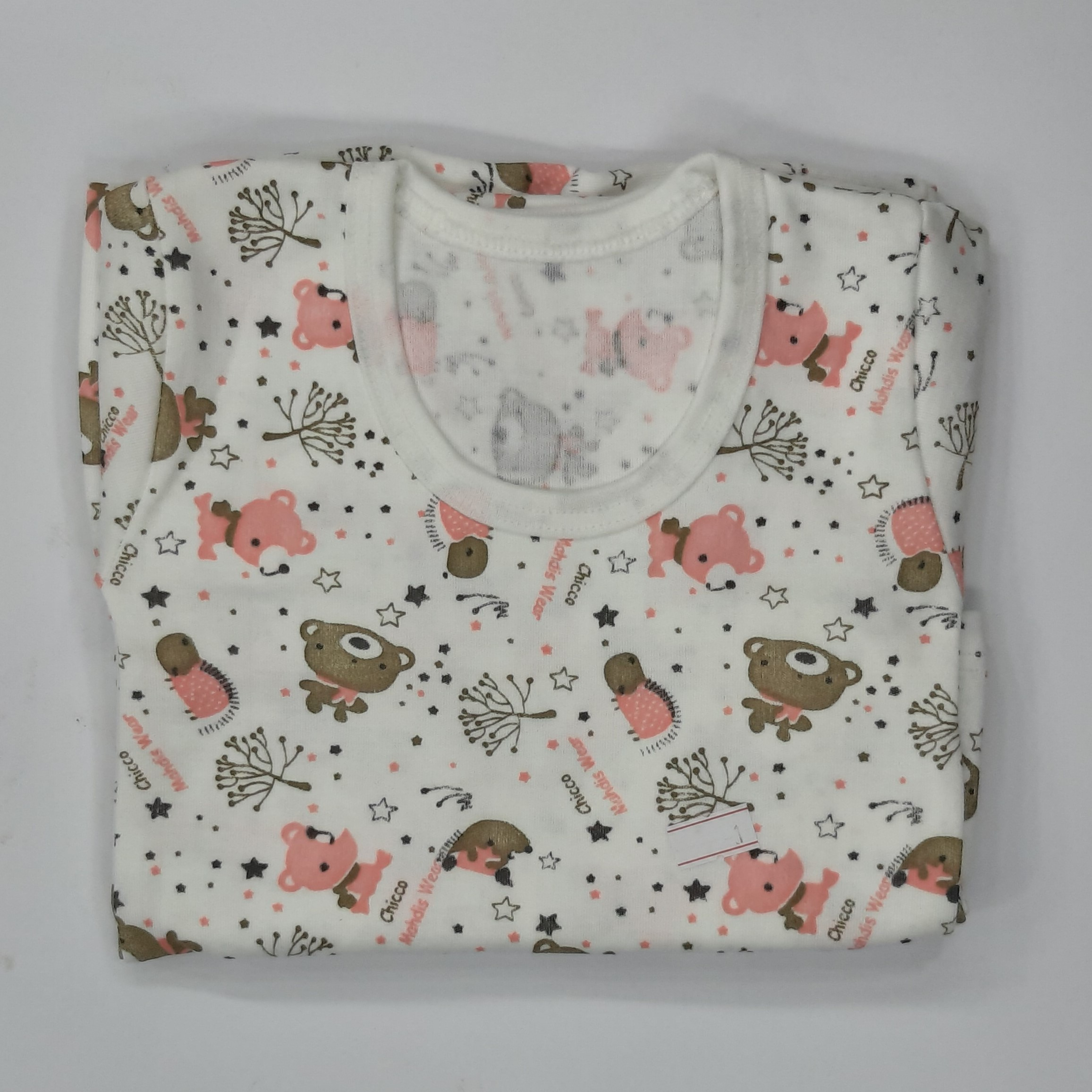 ست 5 تکه لباس نوزادی طرح خرسی کد 287