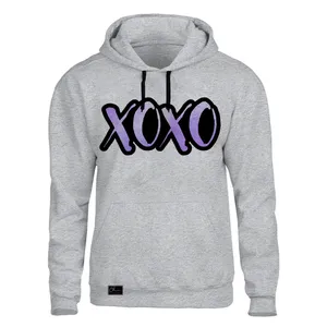 هودی زنانه مدل XOXO کد J115 رنگ طوسی