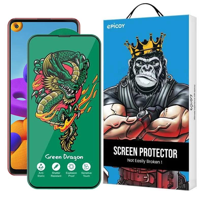 محافظ صفحه نمایش اپیکوی مدل Green Dragon ExplosionProof مناسب برای گوشی موبایل سامسونگ Galaxy A21s