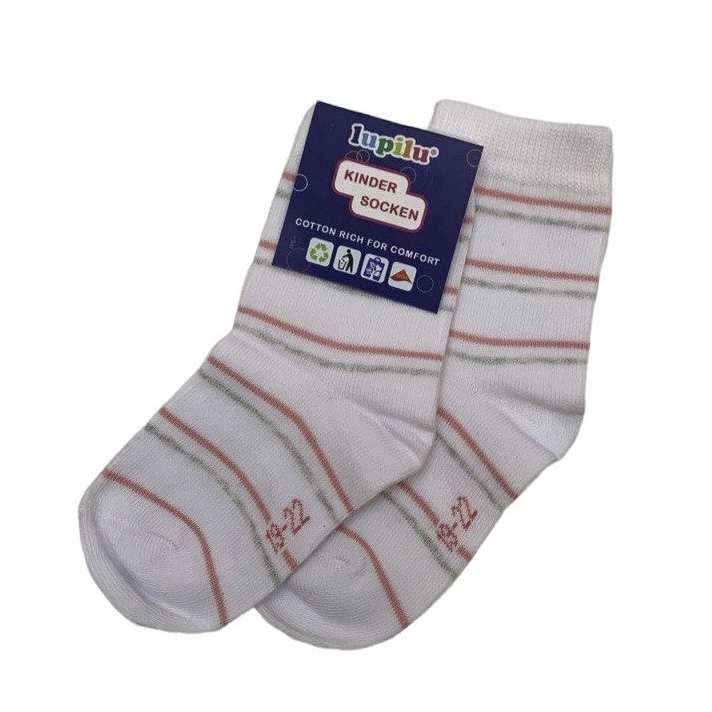 جوراب ساق کوتاه دخترانه لوپیلو مدل راه راه 044