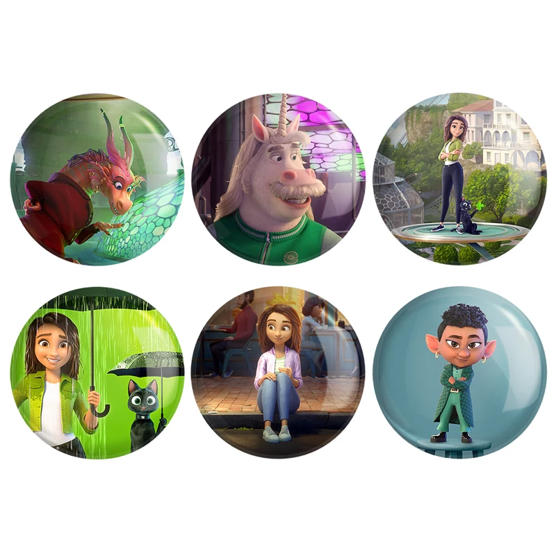 مگنت خندالو طرح انیمیشن شانس لاک Luck کد 1670B مجموعه 6 عددی