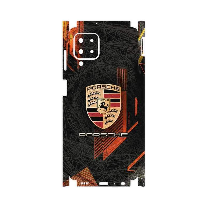 برچسب پوششی ماهوت مدل Porsche-Logo-FullSkin مناسب برای گوشی موبایل سامسونگ Galaxy M22