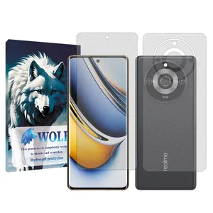 Wolf matte Screen Protector Suitable for Realme 11 Pro Mobile Phone with Back Protector