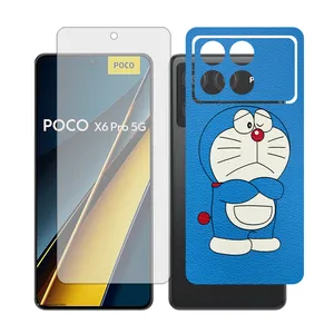 Glass Together model matte Screen Protector Suitable for Xiaomi Poco X6 Pro Mobile Phone with Back cover sticker