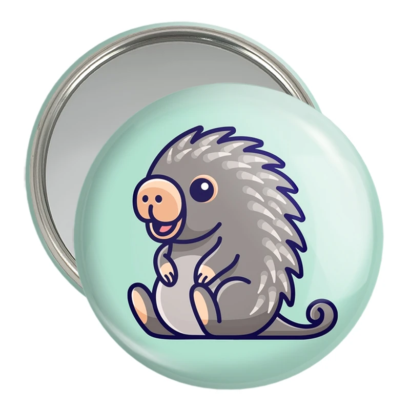 آینه جیبی خندالو مدل حیوانات بامزه خارپشت کد 28372