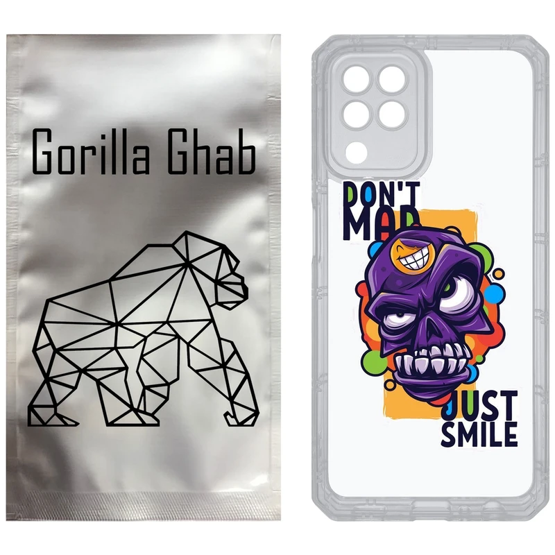 کاور گوریلا قاب مدل CLG کد 33 طرح Smile مناسب برای گوشی موبایل سامسونگ Galaxy A22 4G / M32 4G / M22