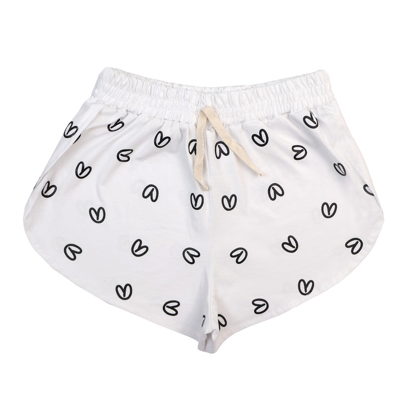 ست تاپ و شلوارک زنانه هلکاپاژ مدل قلب