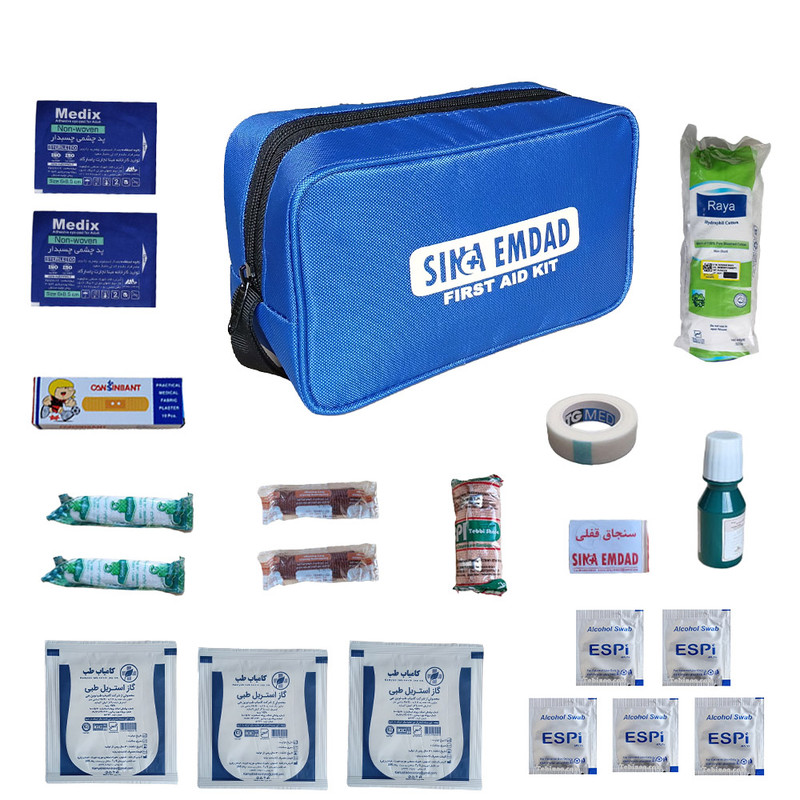 کیف کمکهای اولیه سینا امداد مدل A004 مجموعه 30 عددی