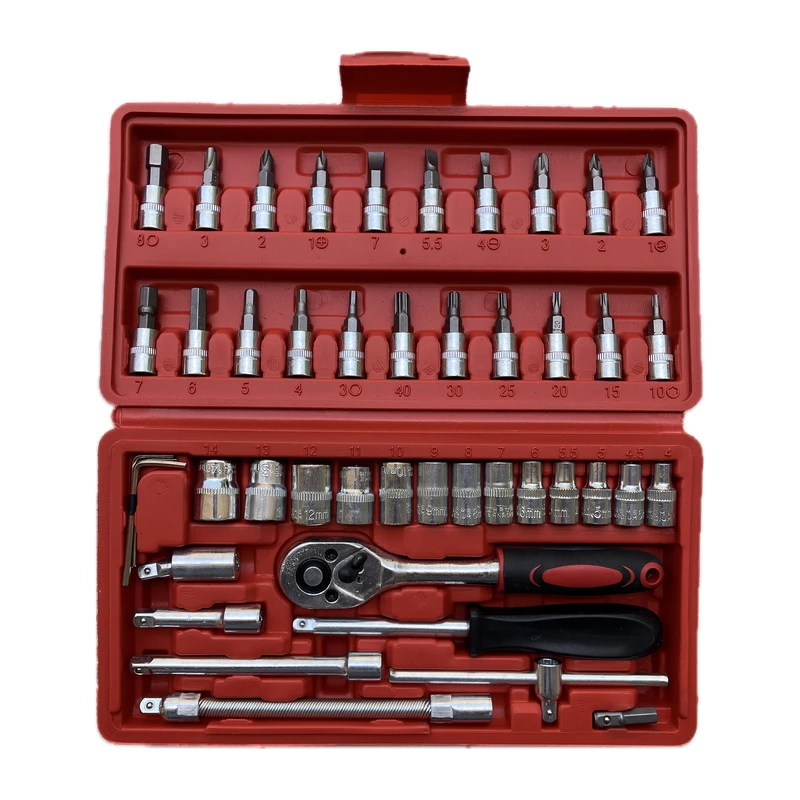 جعبه آچار بکس مدل PRO JET مجموعه 46 عددی