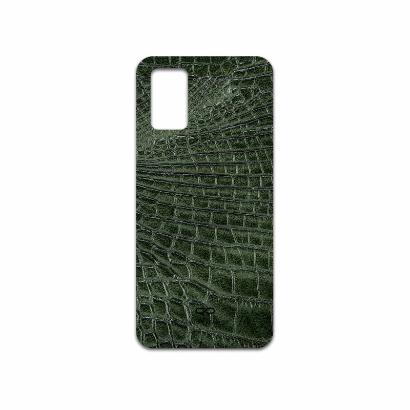 برچسب پوششی ماهوت مدل Green-Crocodile-Leather مناسب برای گوشی موبایل سامسونگ Galaxy A03S