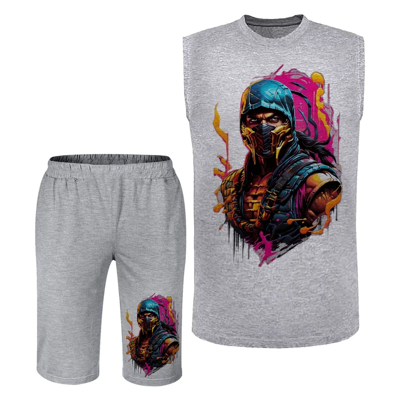 ست تاپ و شلوارک مردانه مدل مبارز A496