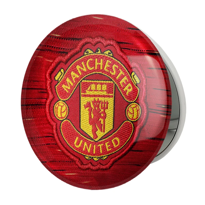 آینه جیبی خندالو طرح باشگاه منچستر یونایتد مدل تاشو کد 26506 