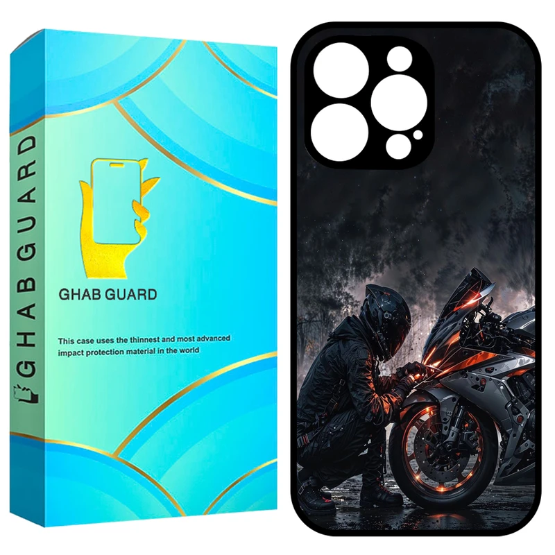 کاور قاب گارد طرح موتور سوار مدل GCHP16P مناسب برای گوشی موبایل اپل iPhone 16 Pro