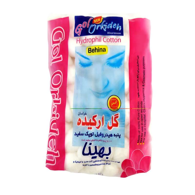 پنبه آرایشی گل ارکیده مدل M-59 وزن 100 گرم