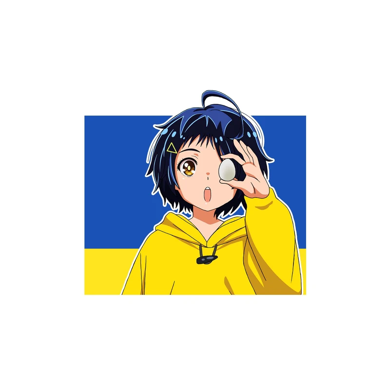 استیکر لپ تاپ و موبایل مدل انیمه طرح اولویت تخم مرغ شگفت انگیز آی اوتو Wonder Egg Priority Wonder Egg Priority کد 3086