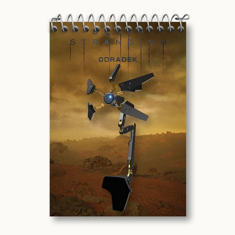 دفتر یادداشت 50 برگ خندالو مدل بازی دث استرندینگ (Death Stranding) کد 35087