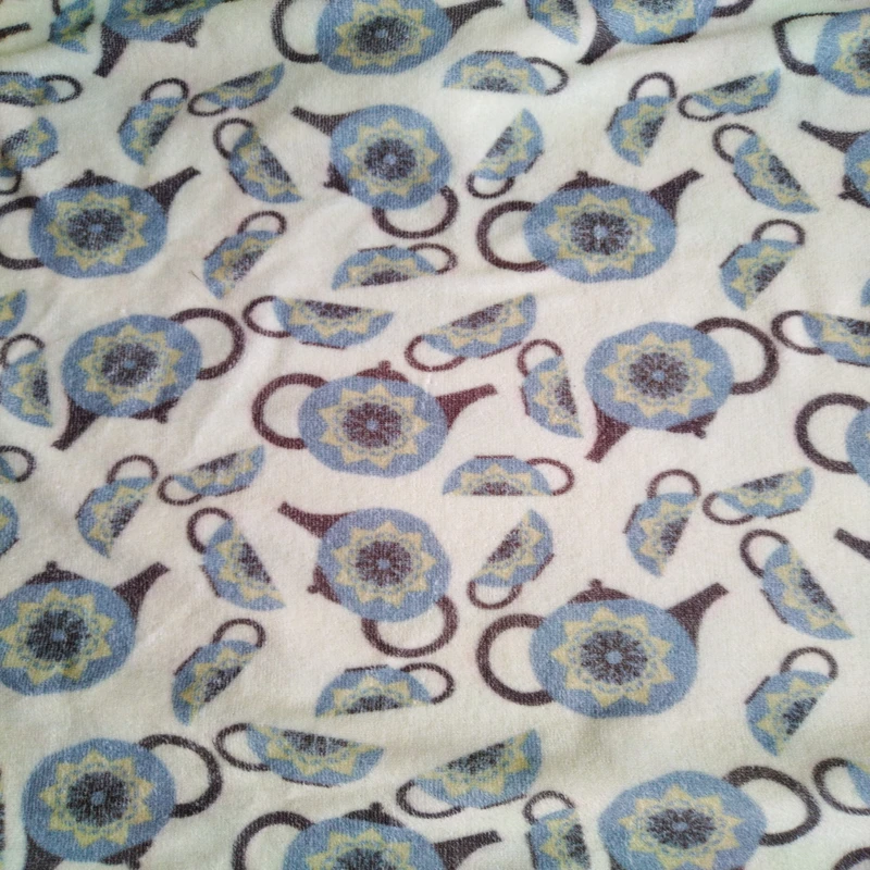 پارچه حوله ای مدل فنجان و قوری کد cap150