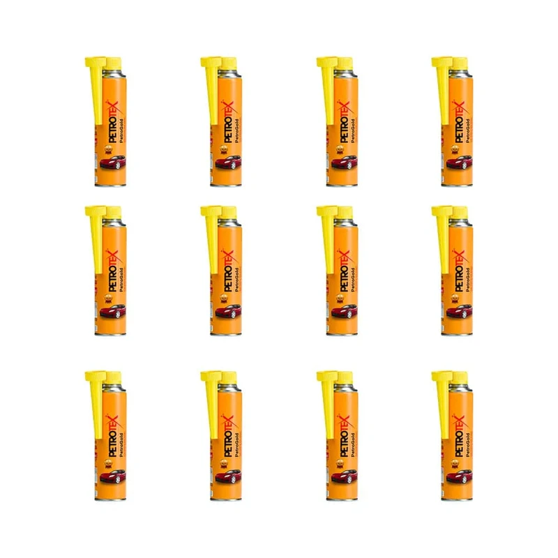 مکمل بنزین خودرو پتروتکس پلاس مدل PetroGold حجم 300 میلی لیتر بسته 12 عددی