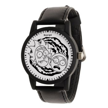 ساعت مچی عقربه ای ناکسیگو طرح Rick and Morty کد LF4241