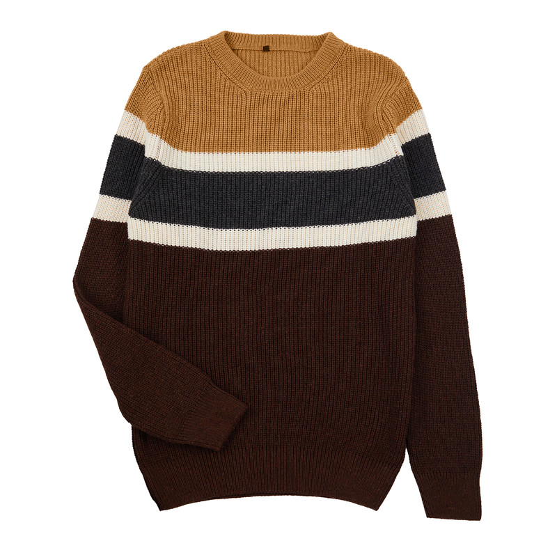 پلیور یقه گرد مردانه مدل 827772168 طرح ترندیول