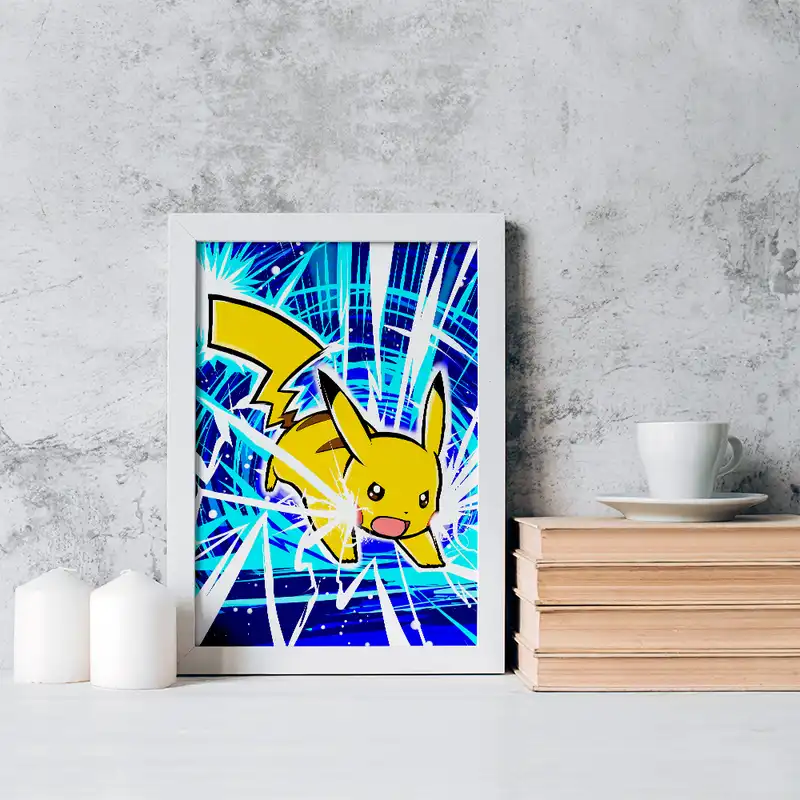 تابلو خندالو مدل پیکاچو انیمه پوکمون کد 17389