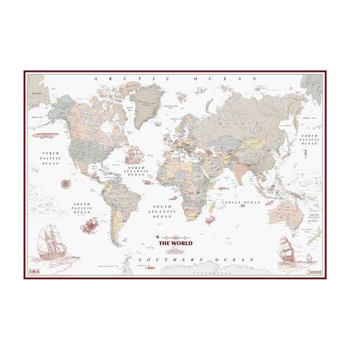 نقشه کشورهای جهان گیتاشناسی نوین کد B_2001 