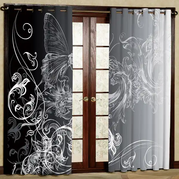 پرده مدل مخمل پانچی کد 6784 سایز 280x140 سانتی متر