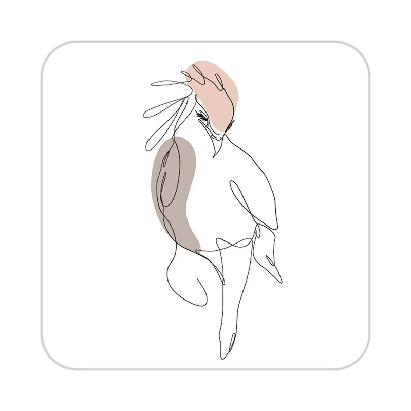 زیر لیوانی کاکتی طرح عاشقانه مدل mp37925