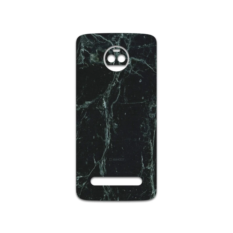 برچسب پوششی ماهوت مدل Graphite-Green-Marble مناسب برای گوشی موبایل موتورولا Moto Z2 Force
