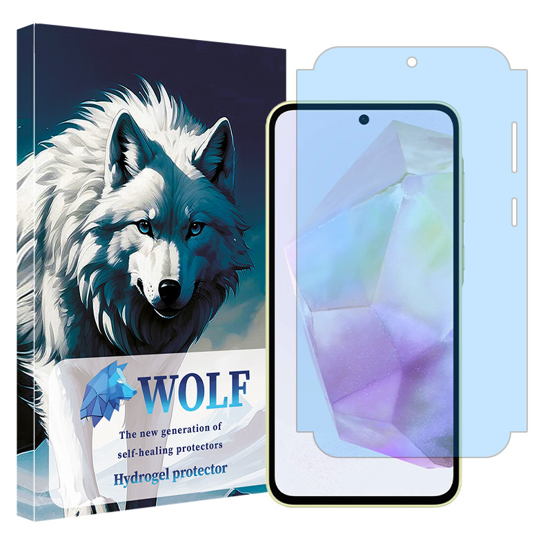 محافظ صفحه نمایش مات آنتی بلو ولف مدل Tough مناسب برای گوشی موبایل سامسونگ galaxy a35