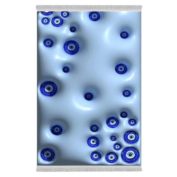 فرش پارچه‌ای دفه مدل فرشینه طرح فانتزی کد 8047