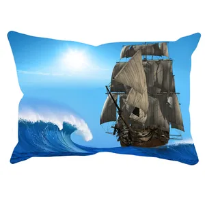 رو بالشی مدل منظره دورو طرح دار کد 9038