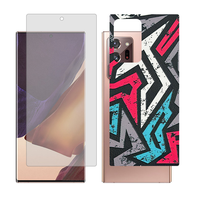 محافظ صفحه نمایش مات گلس مدل together مناسب برای گوشی موبایل سامسونگ Galaxy Note20 Ultra 5G به همراه برچسب پوششی پشت گوشی