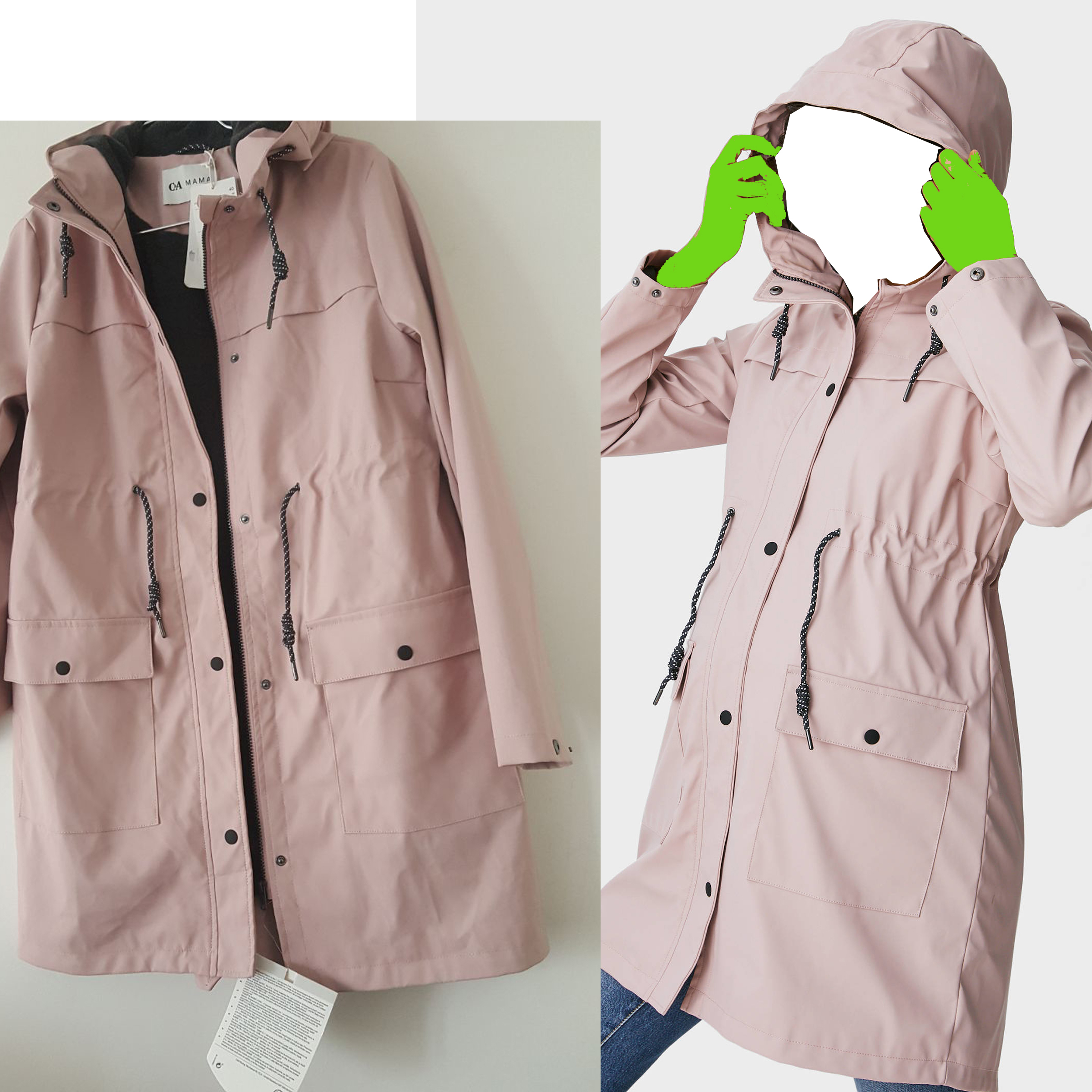 بارانی زنانه سی اند ای مدل MAMA