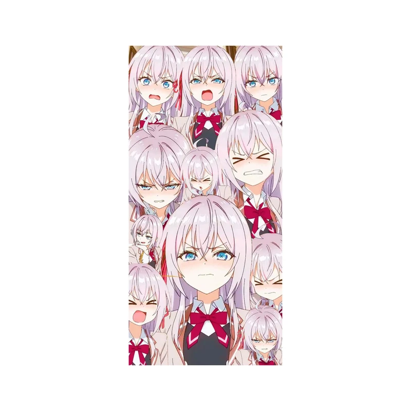 استیکر لپ تاپ و موبایل مدل انیمه طرح آلیسا Alya Sometimes Hides Her Alisa Mikhailovna Kujou کد 4006