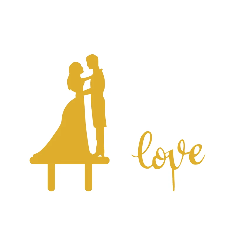 تاپر کیک هانستو مدل Wedding کد TP099 مجموعه 2 عددی