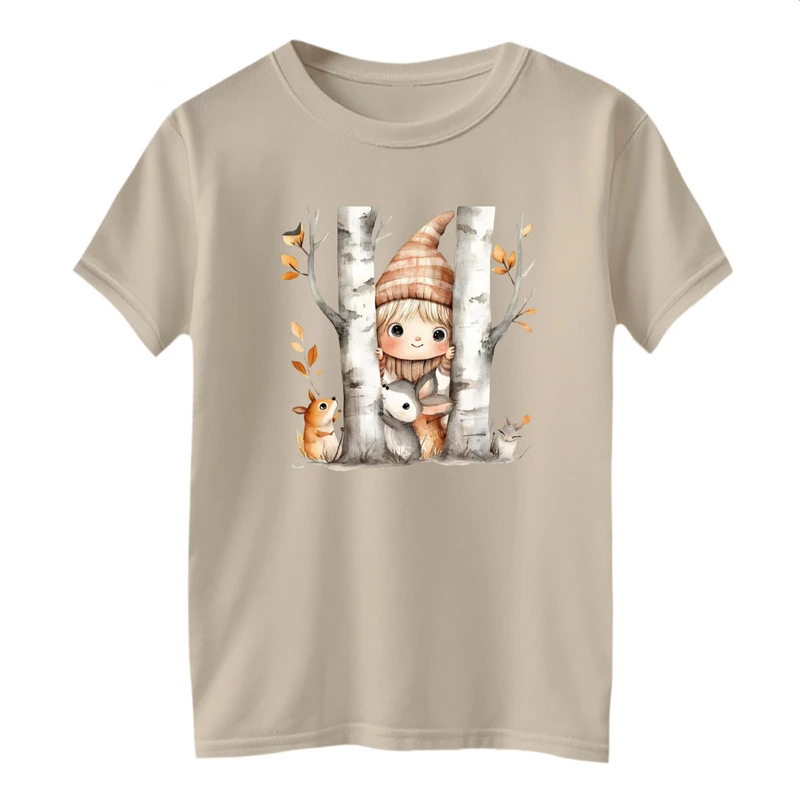 تی شرت آستین کوتاه بچگانه مدل دخترک کد 10