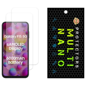Multi Nano X-S2N Model Transparent Screen Protector Suitable For Samsung Galaxy F15 Mobile Phone Pack Of 2