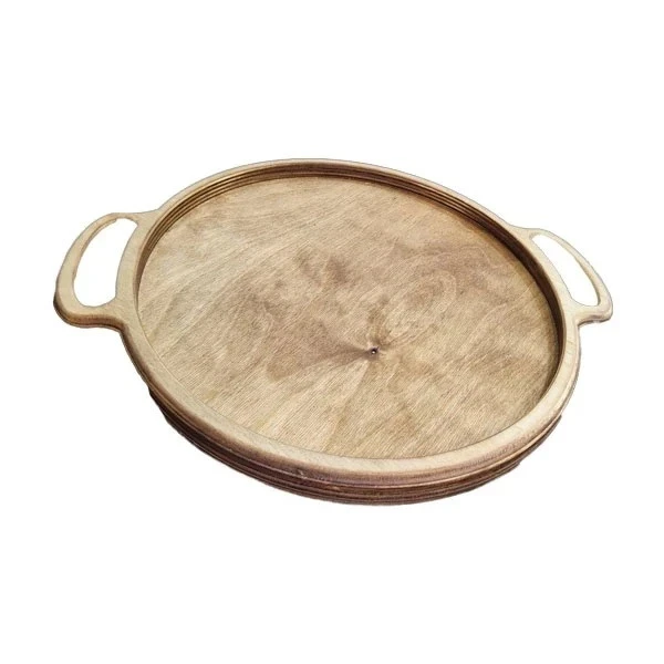 سینی دسته دار مدل چوبی کد 654 سایز 25×25 سانتی متر