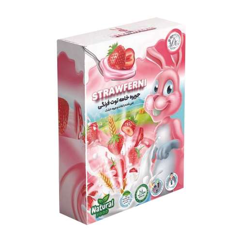 حریره خامه توت فرنگی نیمه آماده نچرال - 240 گرم