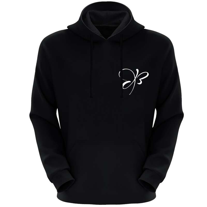 هودی زنانه مدل پروانه F343 رنگ مشکی