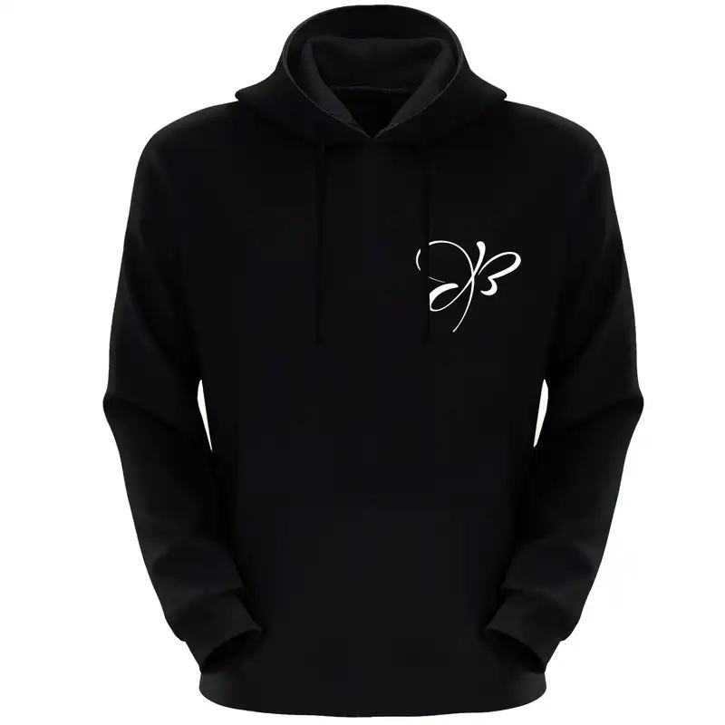 هودی زنانه مدل پروانه F343 رنگ مشکی