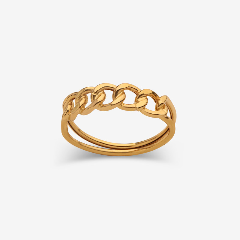 انگشتر طلا 18 عیار زنانه با طرح کارتیه مصلحی گلد مدل 2292 سایز 62