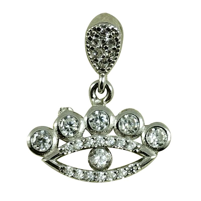 آویز گردنبند نقره زنانه سلین کالا مدل تاج کد 19