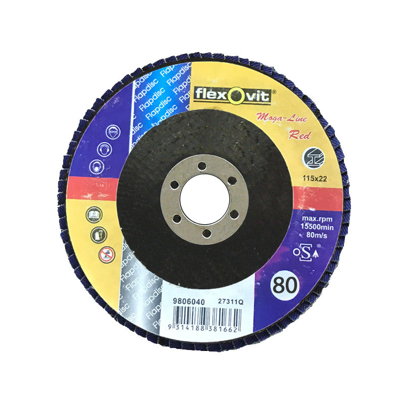 سنباده فلاپ دیسک مدل P80 بسته 10 عددی